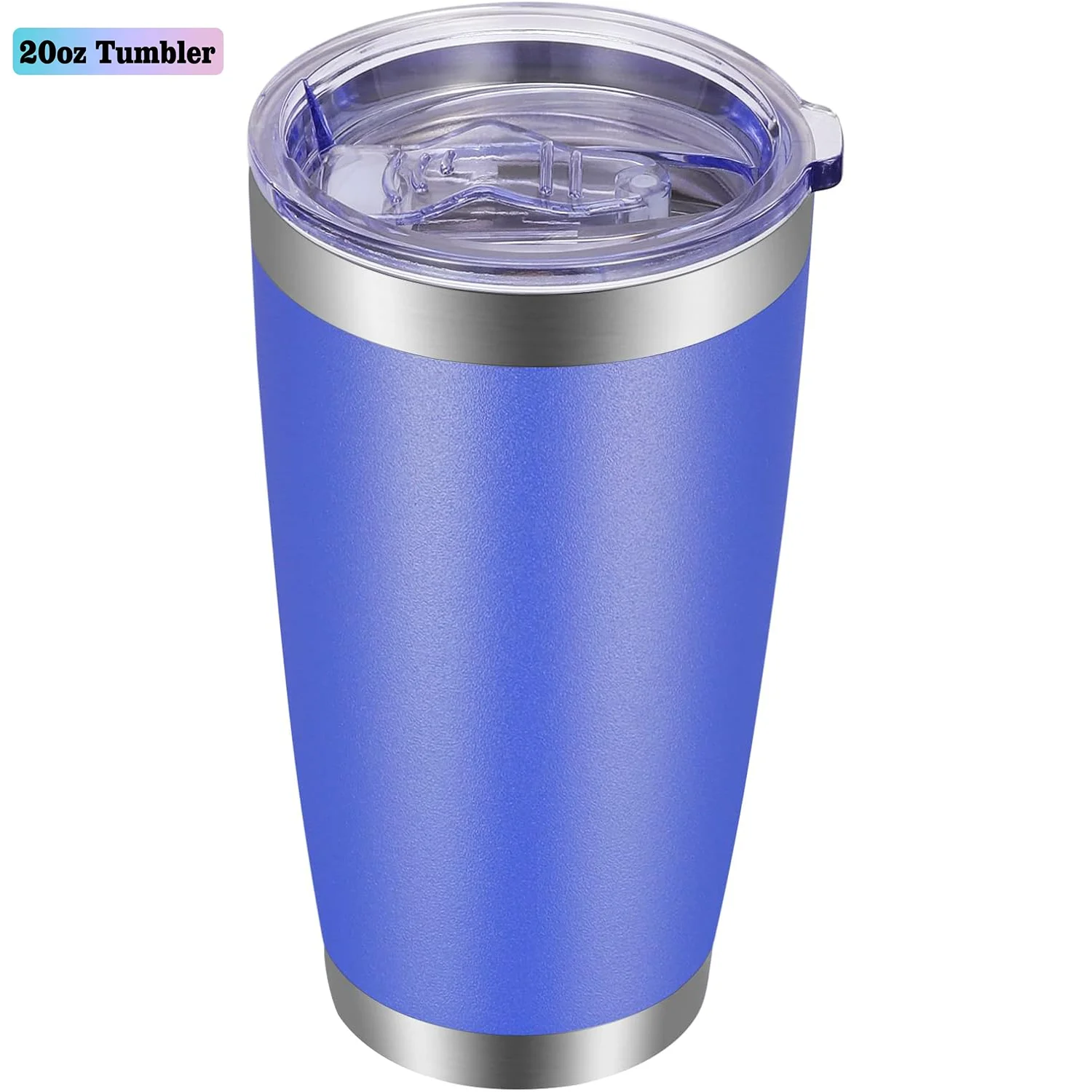 Wholesale Customized Logo 20oz Stainless Steel Powder Coated Colors Vacuum Insulated Tumbler Cup Lid Hand Grip Minimalist Style