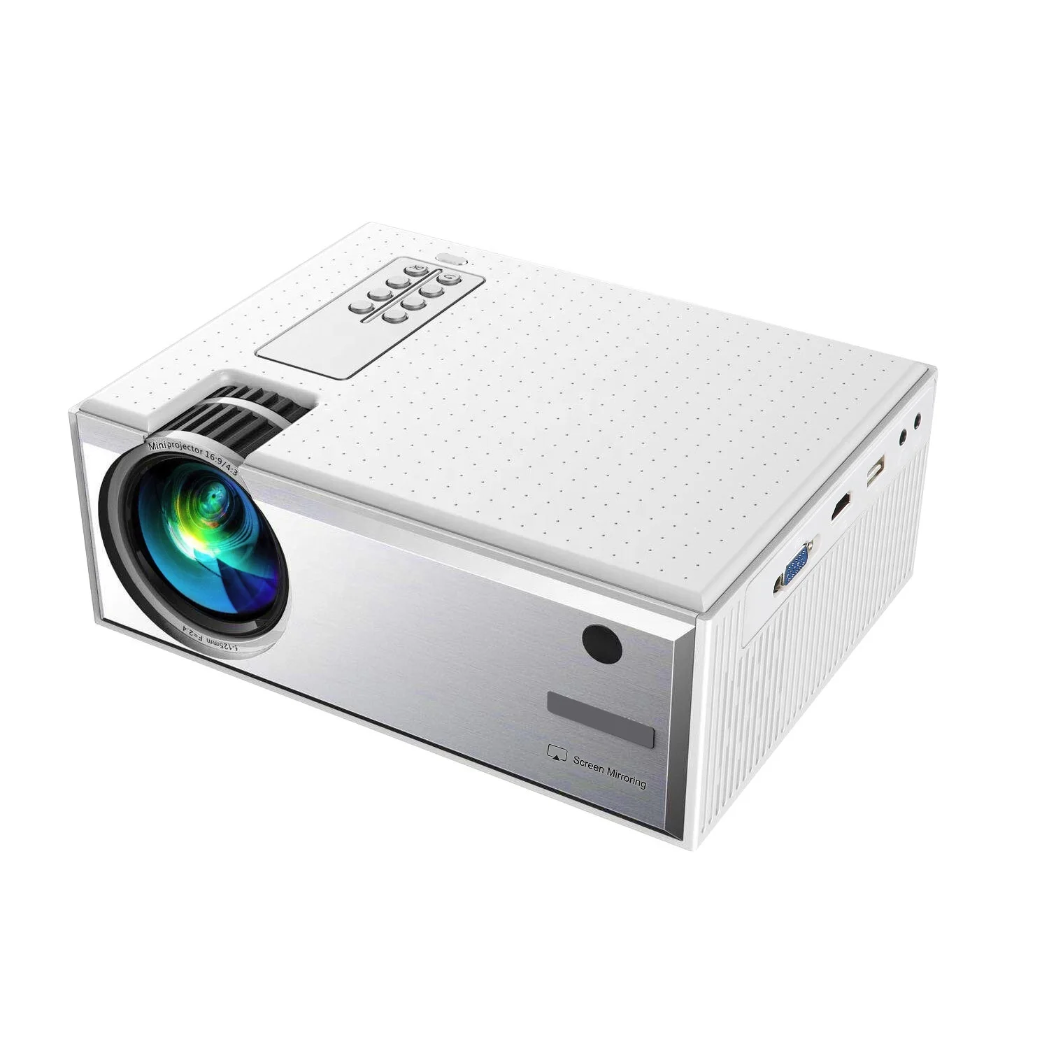Factory C8 Wireless WiFi Same Screen 1280x720P Smart Portable LED Movie Home Theater Video Mini Projector