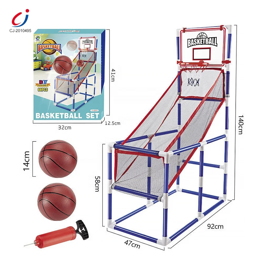 Source 2023 Indoor Basketball Shooting Game, DIY Sport Basketball Machine Stand Hoop Basketball Kids Play Toy With Plastic Board on m.alibaba