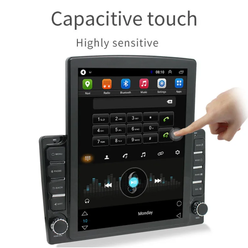 Автомобильный видеопроигрыватель e46 с сенсорным экраном 9,7 дюйма, мультимедийный проигрыватель, головное устройство в стиле tesla, gps-навигация, android для головного блока bmw e46