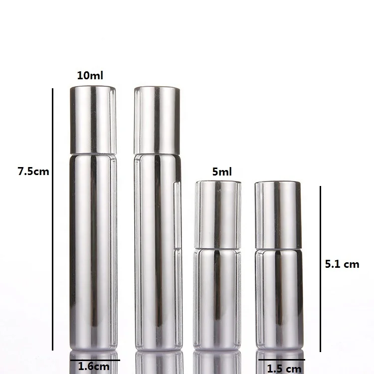 6 Stück ätherische Öl Roll-On Flaschen Aus Glas Mit Edelstahl Kugel – 10 Ml, Goldfarben, Ideal Für Unterwegs