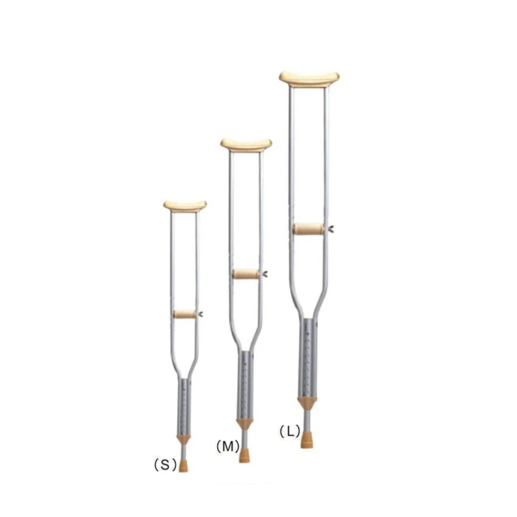 Portable Axillary Aluminum Crutches for Disabled