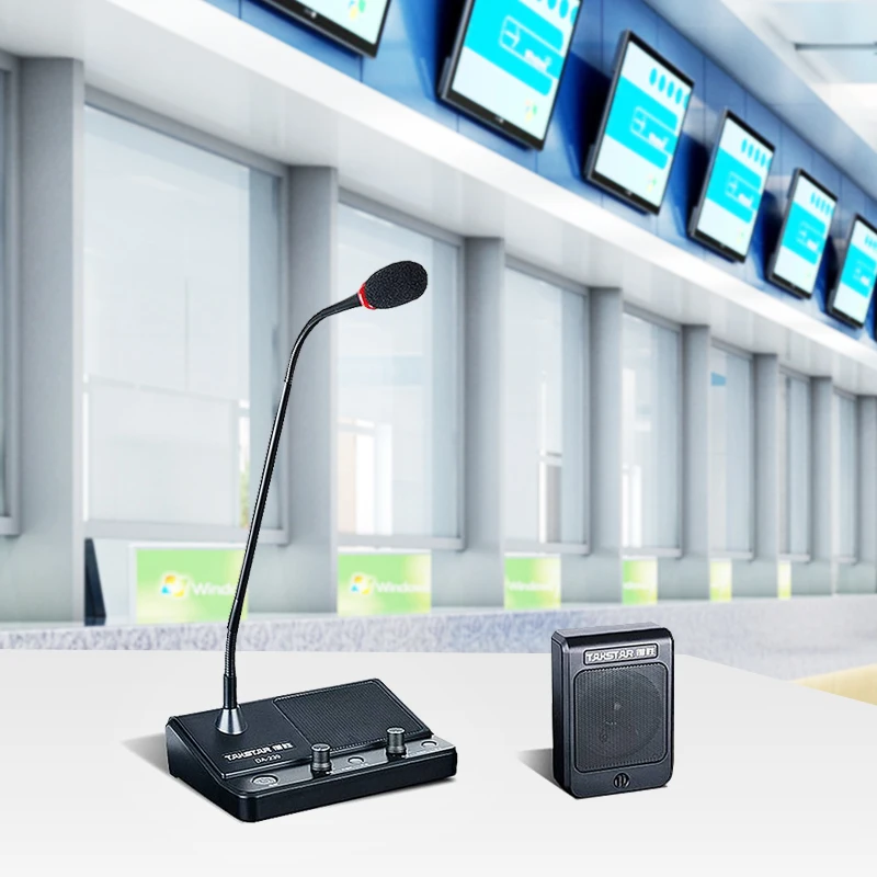 【新品未使用】Talker star本体のみ３万円！ 消音チャンバー付5万円 TAKSTAR DA-239 Microphone Intercom System for Banks & Hospitals