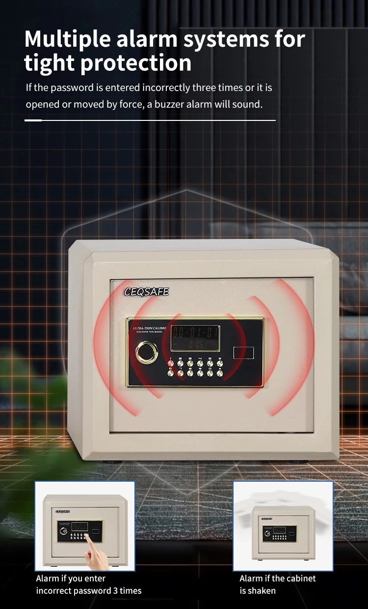 CEQSAFE Best-selling High Security Mini Home Electronic Safe Deposit Box supplier