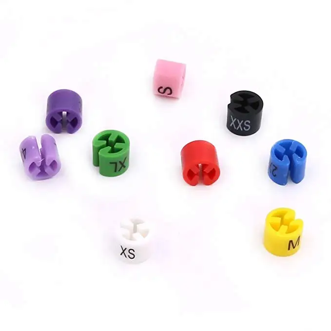 Marqueur De Taille Pour Cintre Avec Tailles Pré-imprimées, Code Couleur, étiquettes De Taille Pour Vêtements, Séparateurs, Affichage Des Vêtements