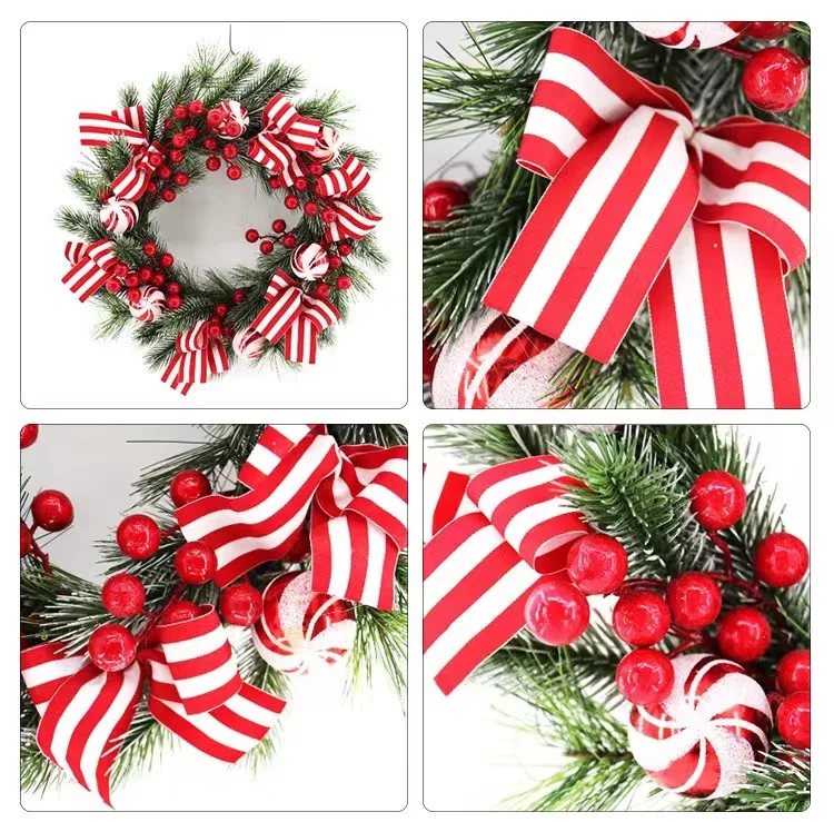 High Quality Artificial Large Christmas Wreath Front Door Hanging