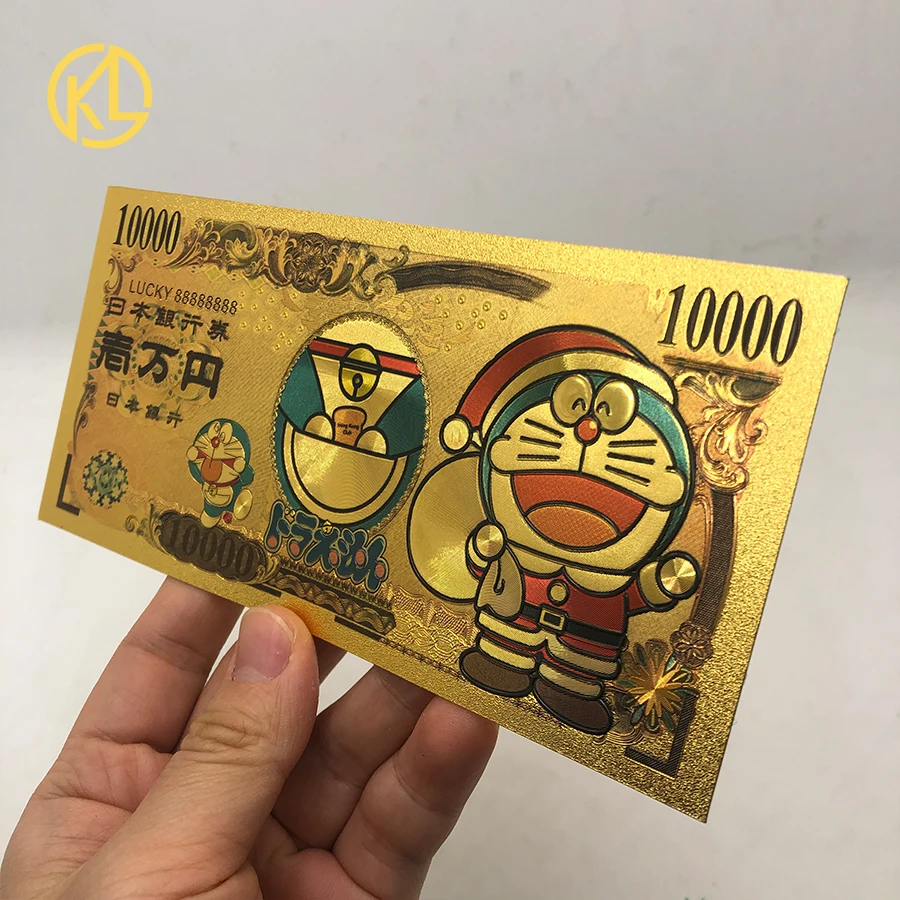 アニメ ドラえもん ゴールドコーティング 紙幣、限定版 収集用紙幣 11種類日本東京漫画記念ゴールド紙幣ドラえもんカードギフト用
