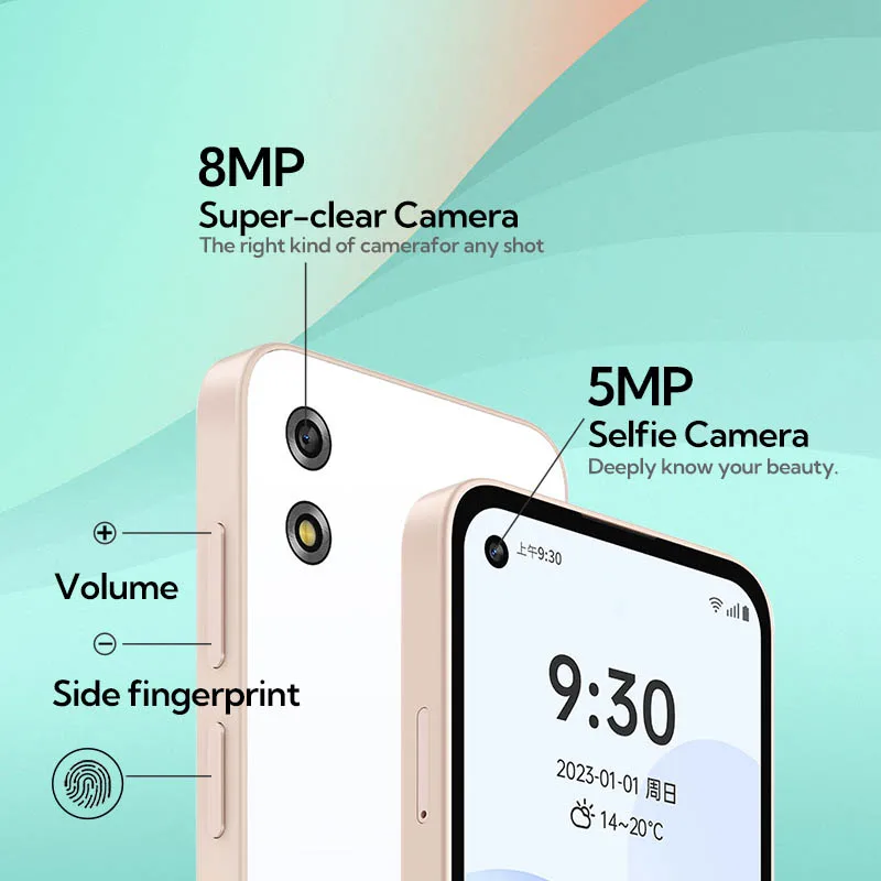 Qin3 Ultra モバイルフォン 8GB+256GB MTK G99 デュアルSIM 5インチスマホ