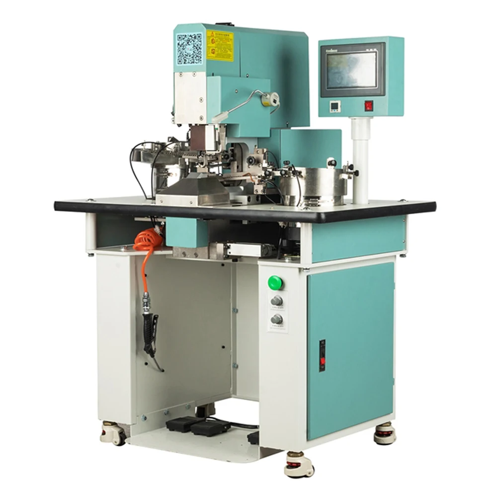 Factory Fully Automatic Feeding Snap Button Attaching Machine with Infrared