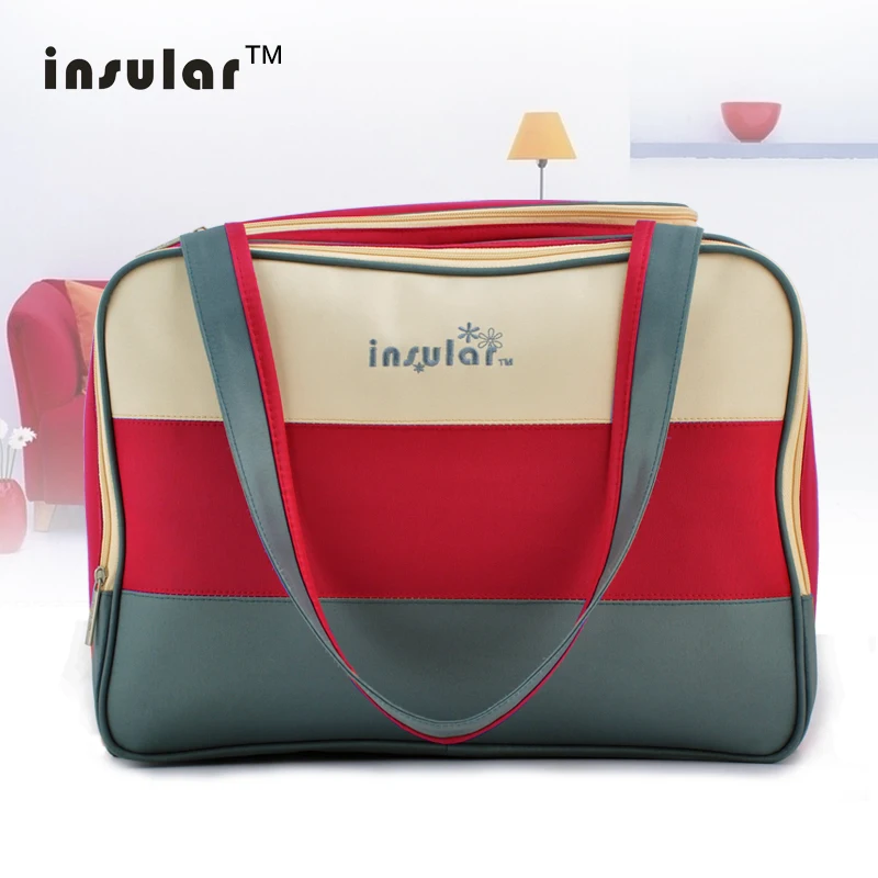 Insular New Style Waterproof Diaper Bag Large Capacity Messenger Travel Bag  Multifunctional Maternity Stroller Bags Baby Mother