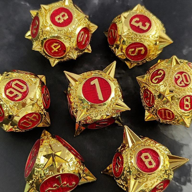 Bulk Custom Polyhedral Custom Logo 19mm Black Dice Maker Dungeons And