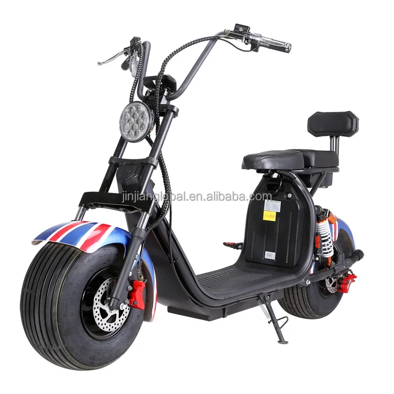 Citycoco Electric Moped Max Speed 40km/h Wide Tire Electric Scooter