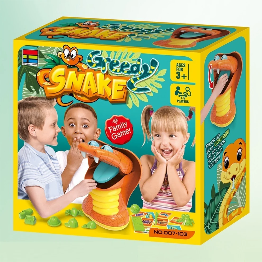 Jogo Educativo Snake Greedy - Cobra Com Acessórios 21 Peças - Ri Happy