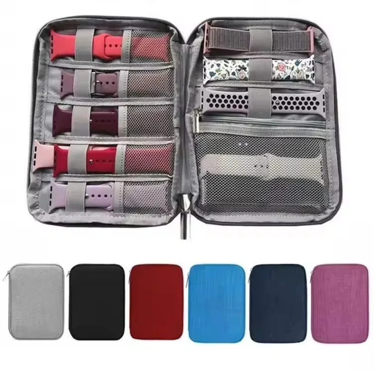 product laudtec custom logo portable travel cable organizer bag watch strap holder  cord storage cases simple business bags yxj40-3