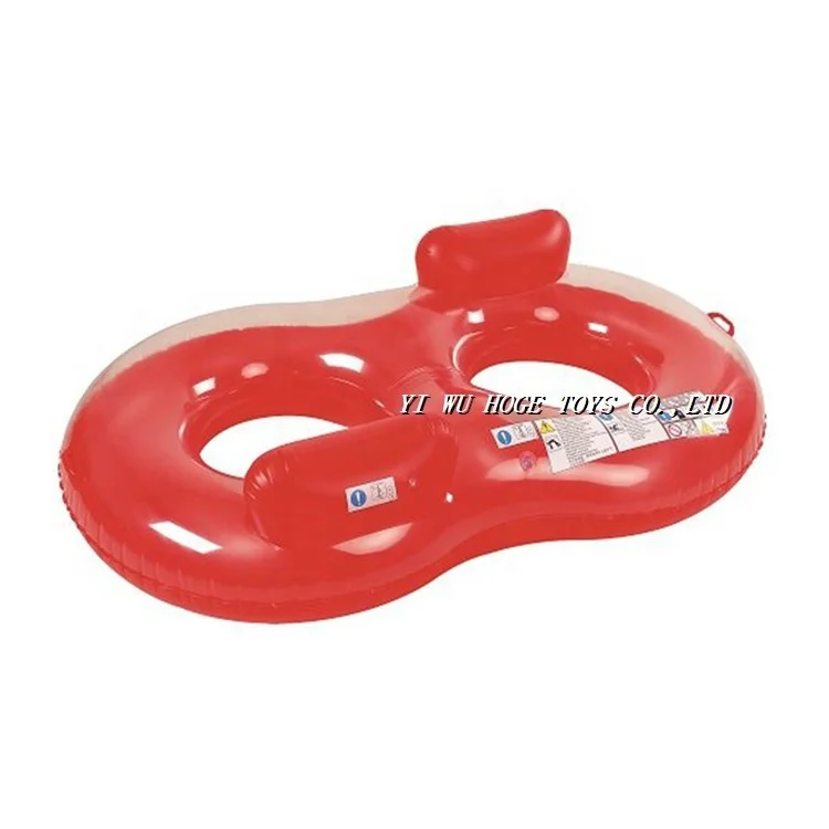 Best Sale Inflatable Double Swimming Pool Float Seat Ring with Two