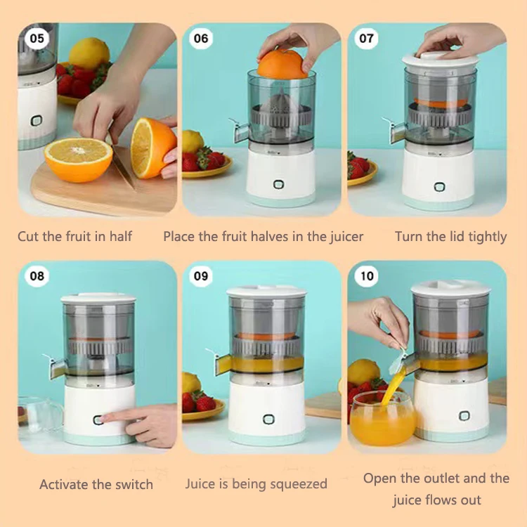 Usb Electric Handheld Extractor Automatic Machine Industrial Cold 3 in 1 Juicers Fruit Vegetable Juicer Machine