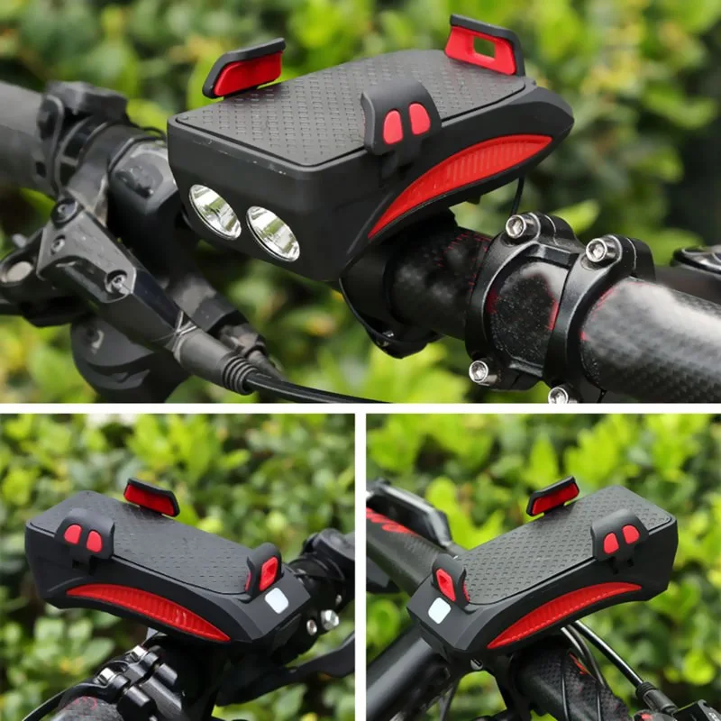 4 in 1 online bike light phone holder