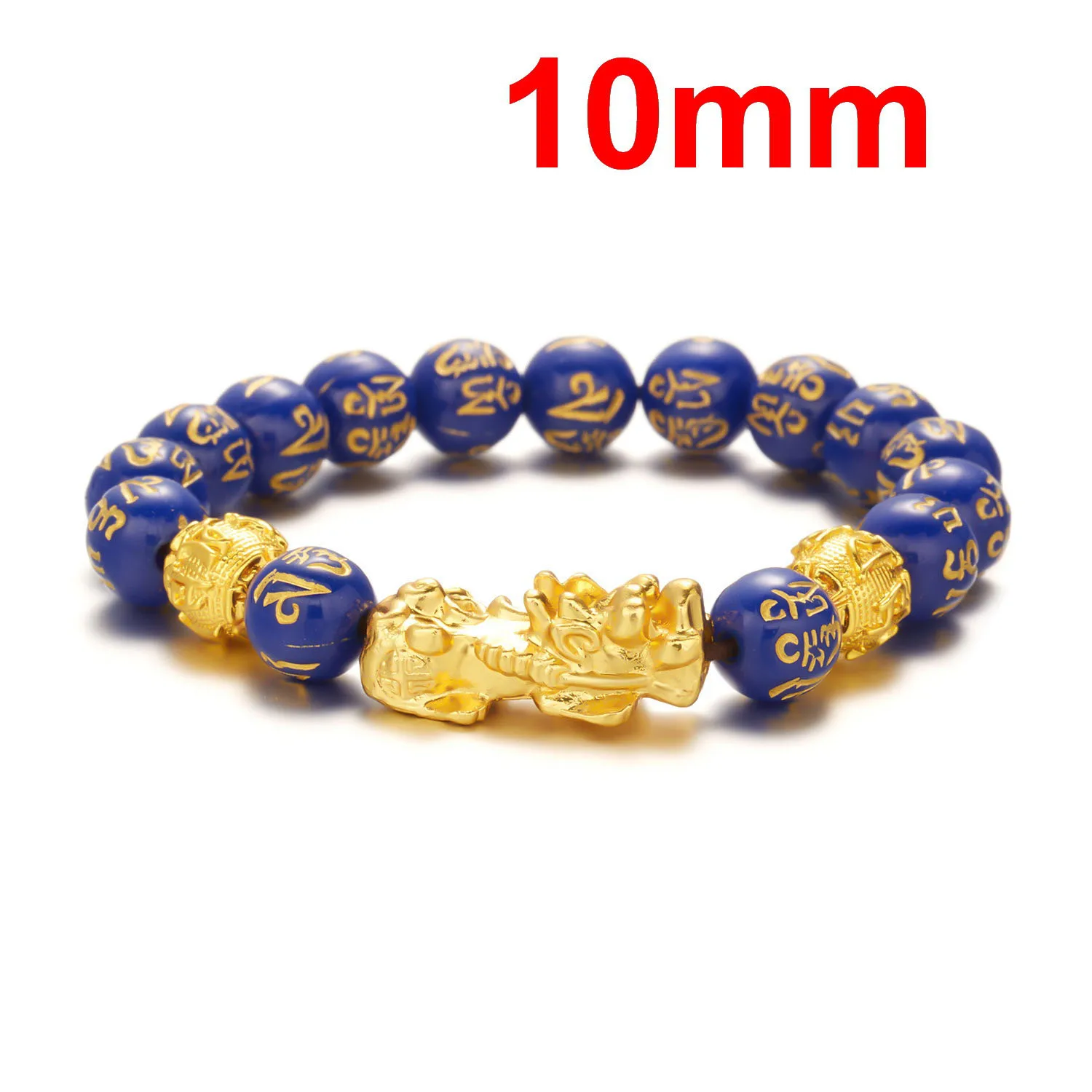 2024 Adjustable Feng Shui Lucky  Wealth Bead Bracelet with Hand Carved Amulet Bead Feng Shui Pi Xiu Pi Yao Bracelet
