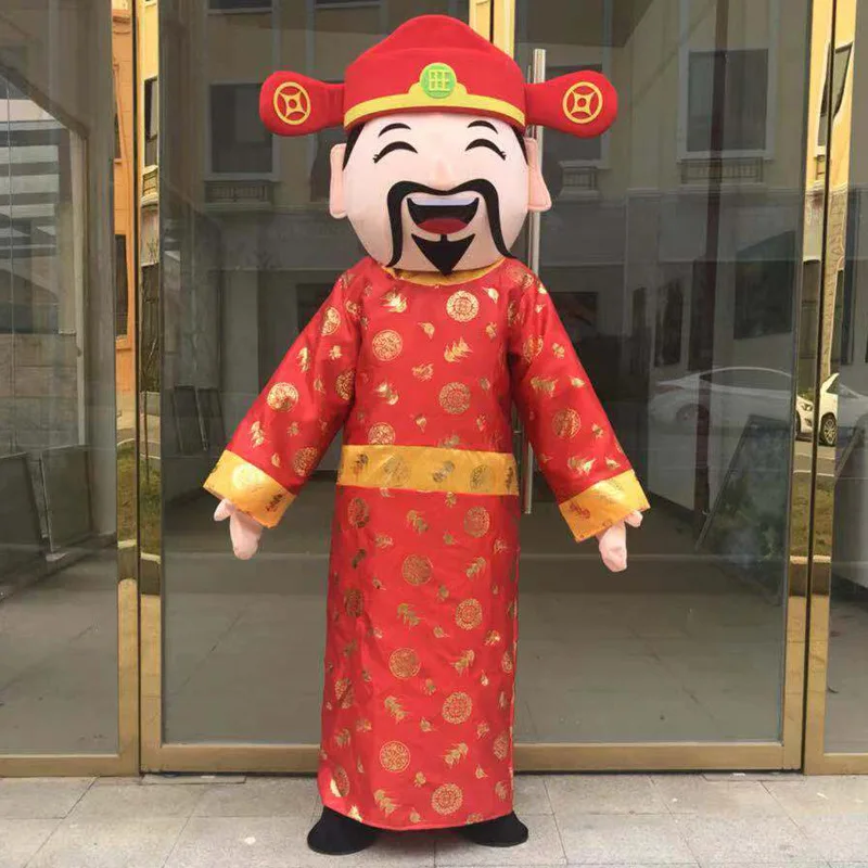 Professional Custom  2024 Chinese New Year God of Fortune Mascot Costume for Dragon Year