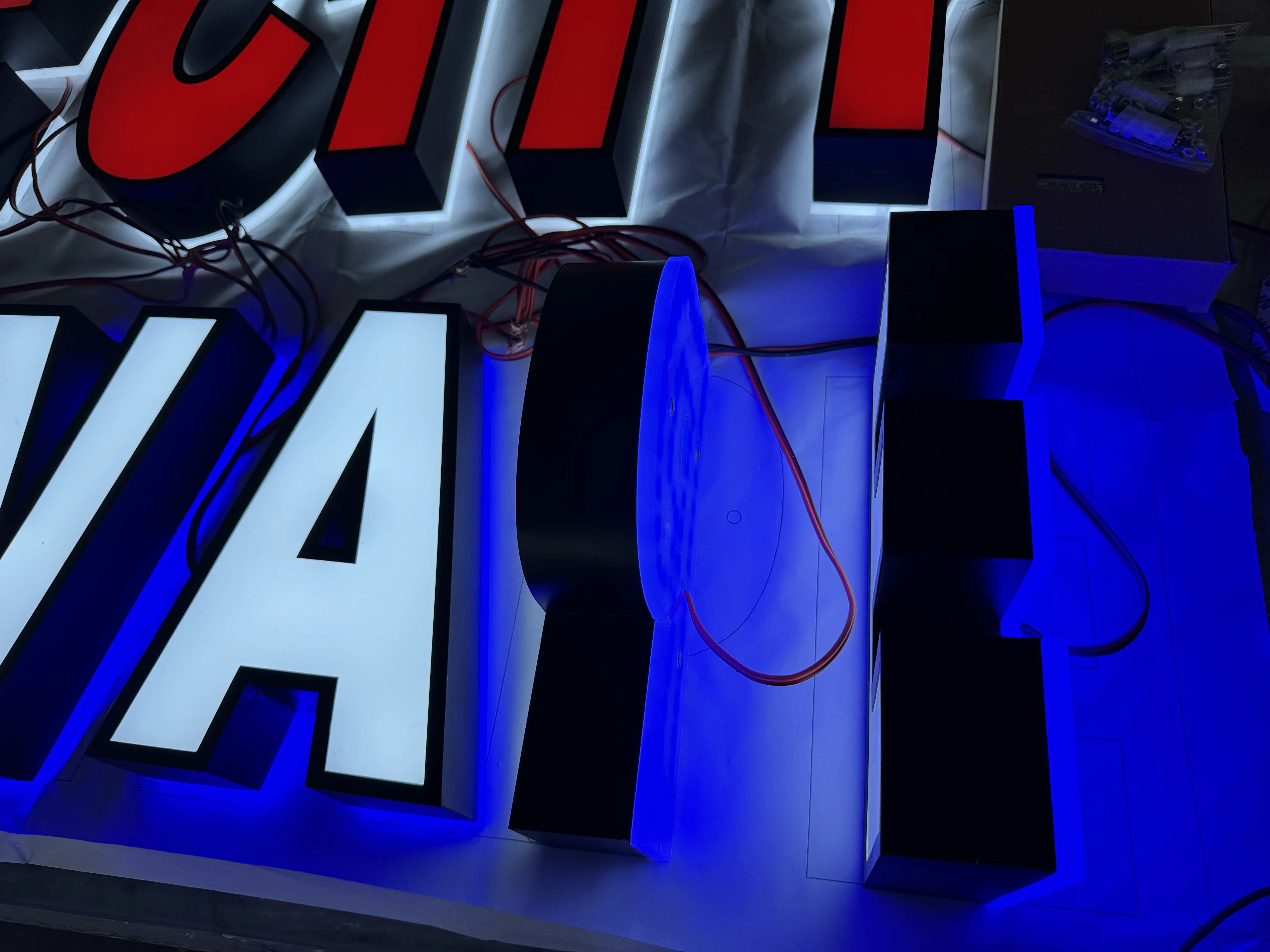 Custom 3D Front Lighting Led Channel Letter Logo Signs for Restaurant Pizza Kebab Store Front Signs