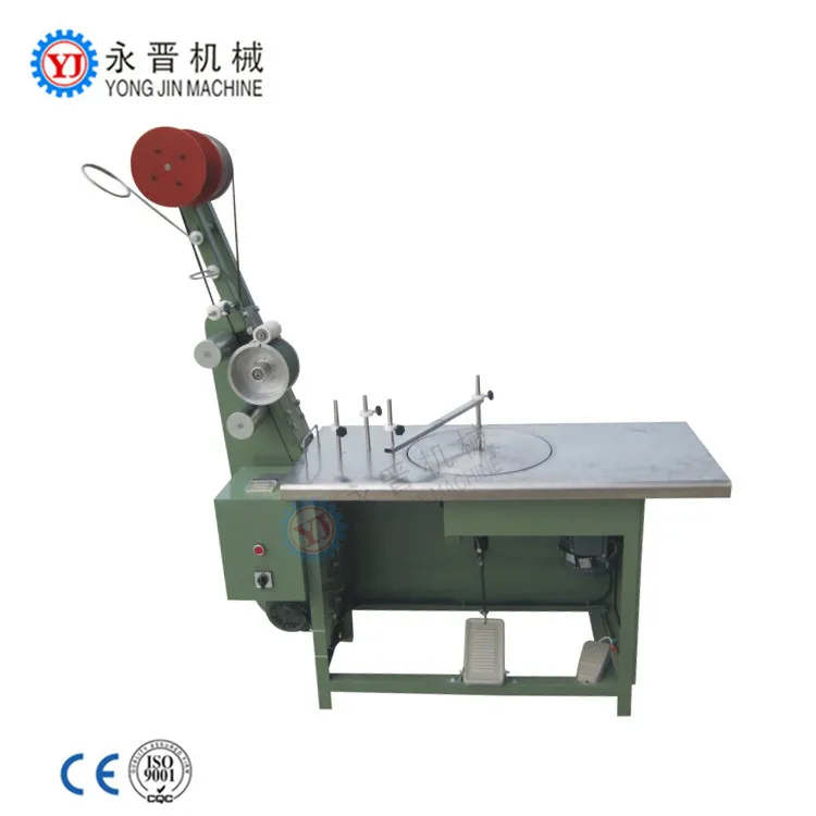 YongJin Elastic Rubber Ribbon Rolling Machine With Conveyor