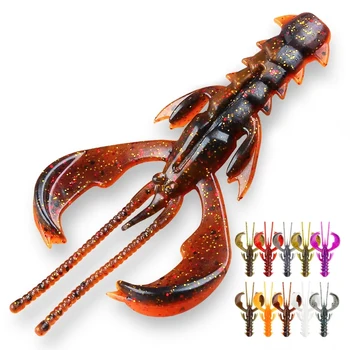 CHEERY Agile Shrimp Soft Bait UV Lighting TPE/TPR Floating Salted Scented Fishing Lure 65mm Lobster Craw Creature Rubber Bass – Soft Lure – view 2