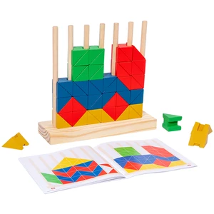 2026 Creative Children's Intelligence Parent-child Interaction Concentration Training Memory Triangle Puzzle Logic Wooden Toys