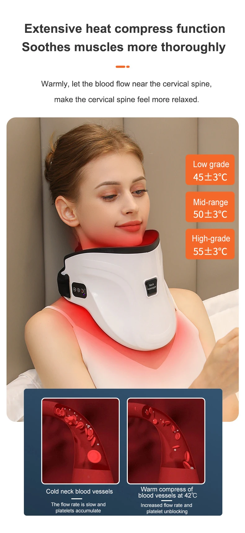 New Shiatsu Neck Massager Machine Electric Neck Massager Deep Tissue