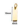 gold  4x15mm external hole