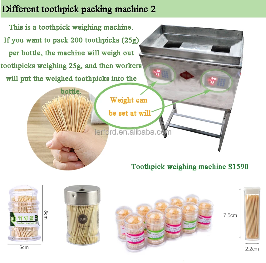 High Efficiency Bamboo Wood Toothpick Making Machine Skewer Making Machine Wood Stick Machine