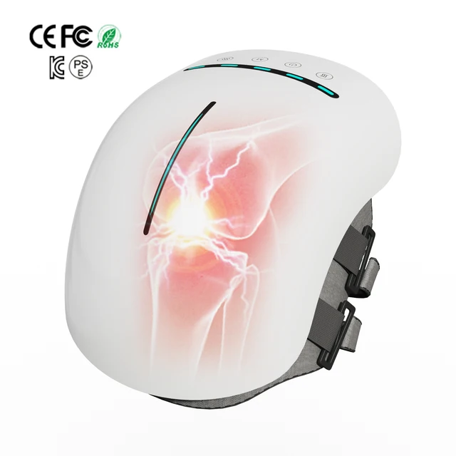 New Upgraded Cordless Knee Massager Infrared Therapy Air Compression Kneading Provides Pain Relief for Knee Joint Massager