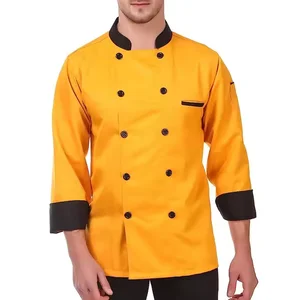 Factory Wholesale Polyester Cotton New Style Chef Clothes Chef Coat Jacket Uniform for Men and Women