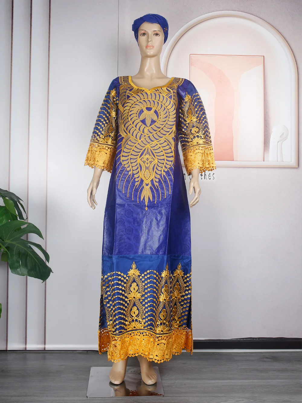 H & D African Clothes For Women Embroidery Bazin Dresses Buy African