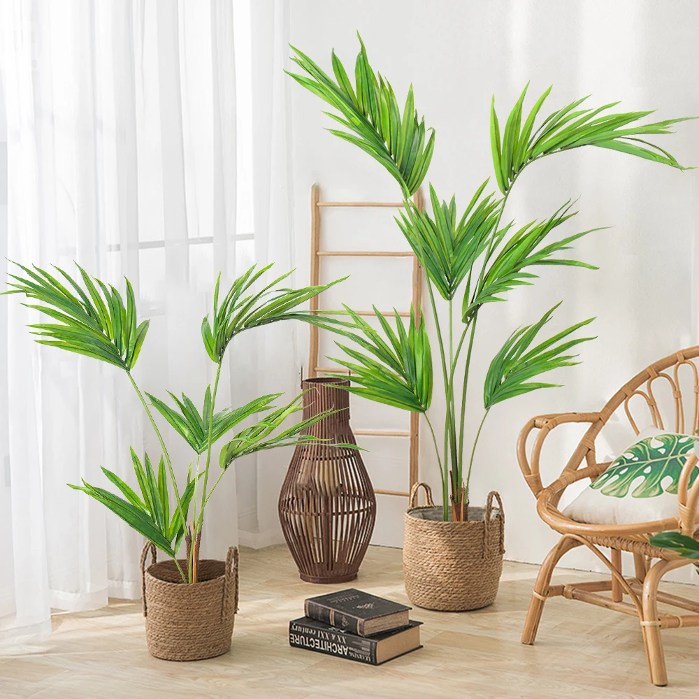 Artificial Plant Manufacturer Custom Green Bonsai Areca Palm Plastic