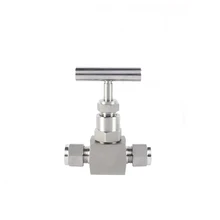Stainless Steel Double Ferrules Inch Forged Bar Handle Needle Valve