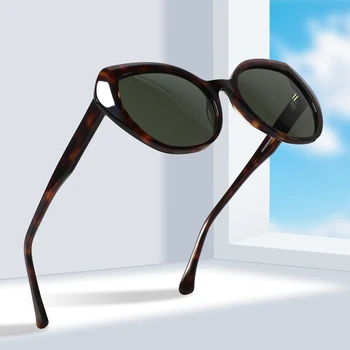2024 high quality trend shade frames custom logo acetate tac polarized sun glasses wholesale hot selling fashionable sunglasses