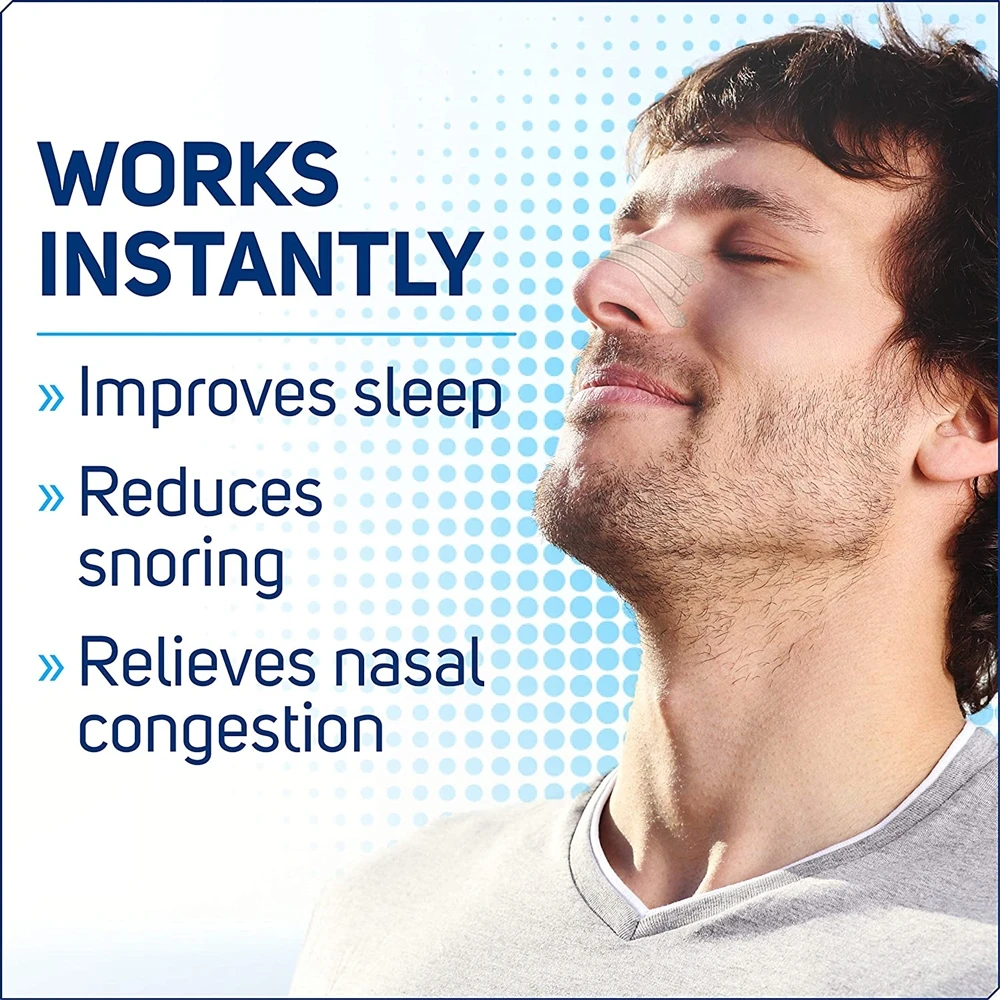 NASAL STRIPS Breathe Nose Better Reduce Snoring Right Sleep Now Apnea  Adhesive