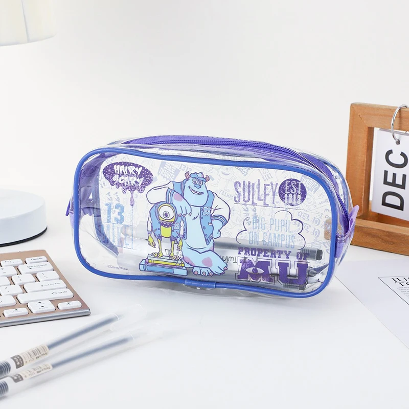 Made in China Custom Printed Eco-friendly PVC Clear Zipper Bags for Stationery Packaging Bags