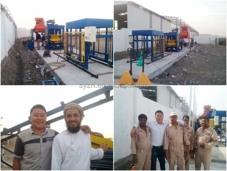 QT4-20 Semi Automatic Hydraulic Hollow Concrete Paving Brick Making Machinery Cement Block Moulding Making Maker Machine 4500