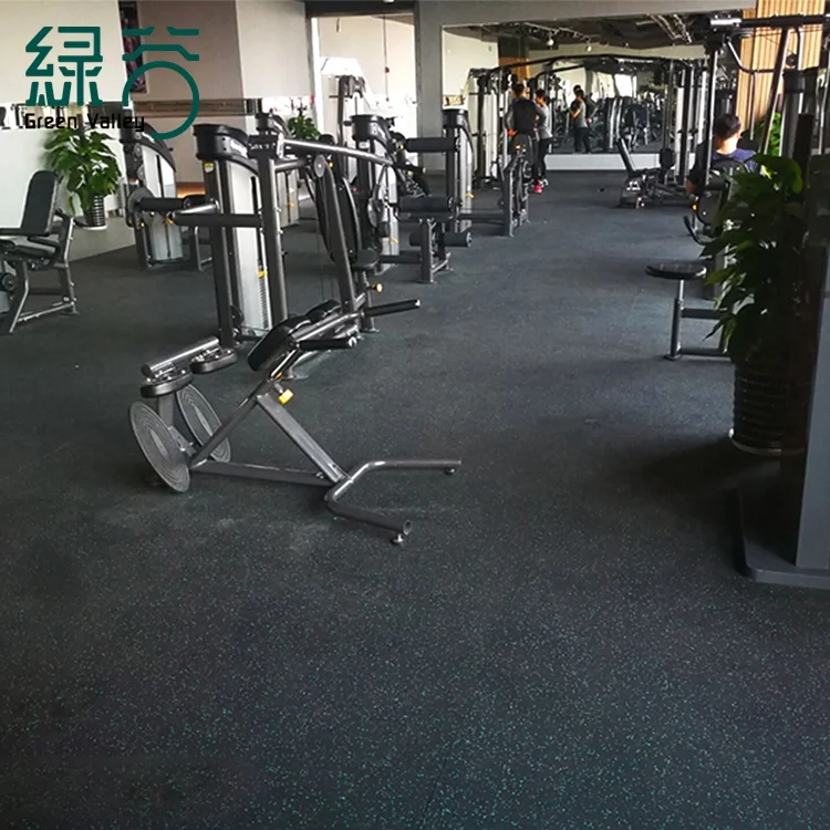3-12mm Thick Indoor Gym Flooring Rolls  EPDM Rubber Flooring Mat for Fitness
