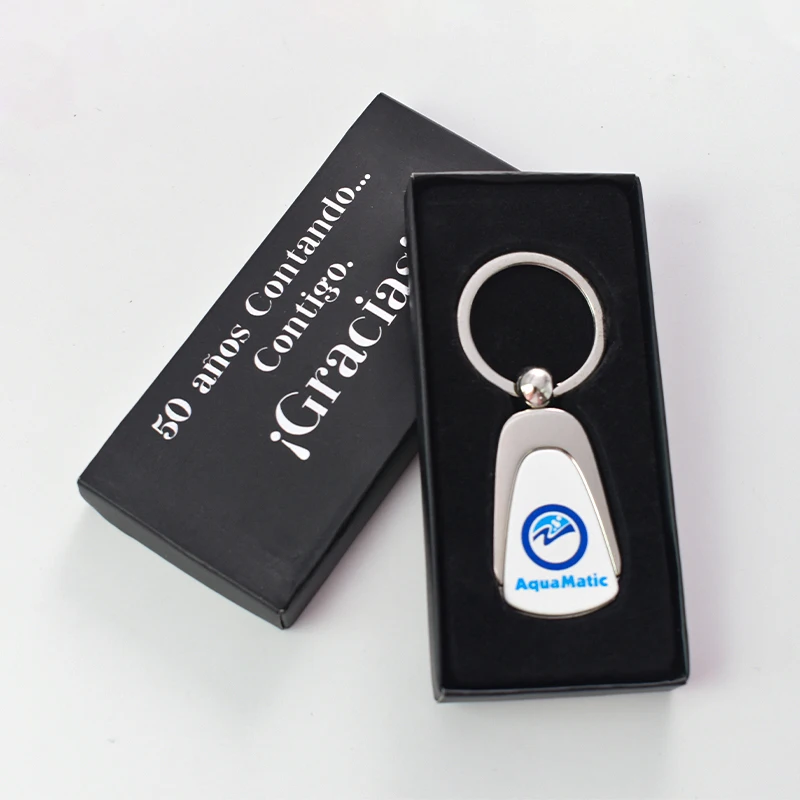 Custom Gift Box Promotion Car Key Ring Key Chain Key Chain Custom Keychains Metal llaveros Personalizados