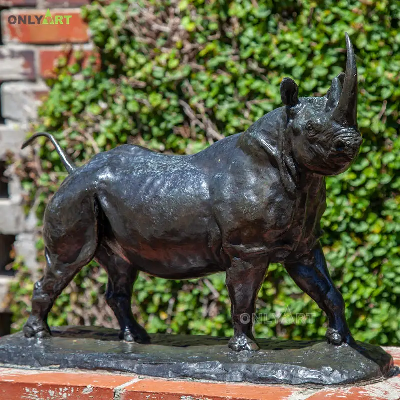 Famous Art Animal Statues Casting Bronze Rhino Sculpture Walking On Large  Base For Sale - Buy Bronze Rhino Sculpture,Rhino-sculptures,Rhino Statue  For Garden Product on 