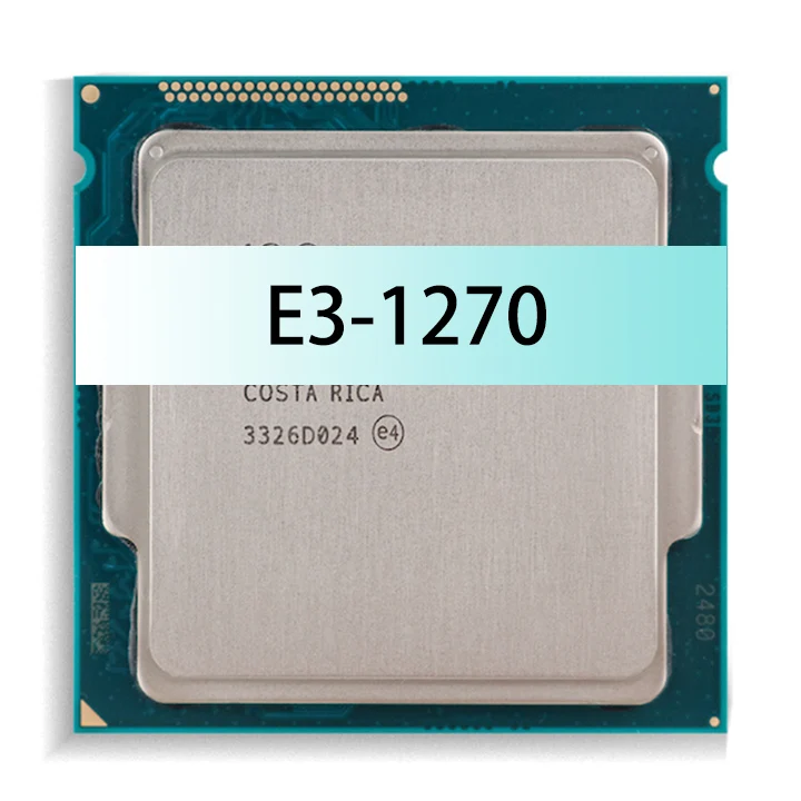 For Xeon E3-1270 Used CPU 3.4 GHz Quad-Core 8MB Cache 32nm 64-bit Virtualization Technology for Server Support B75 Motherboard
