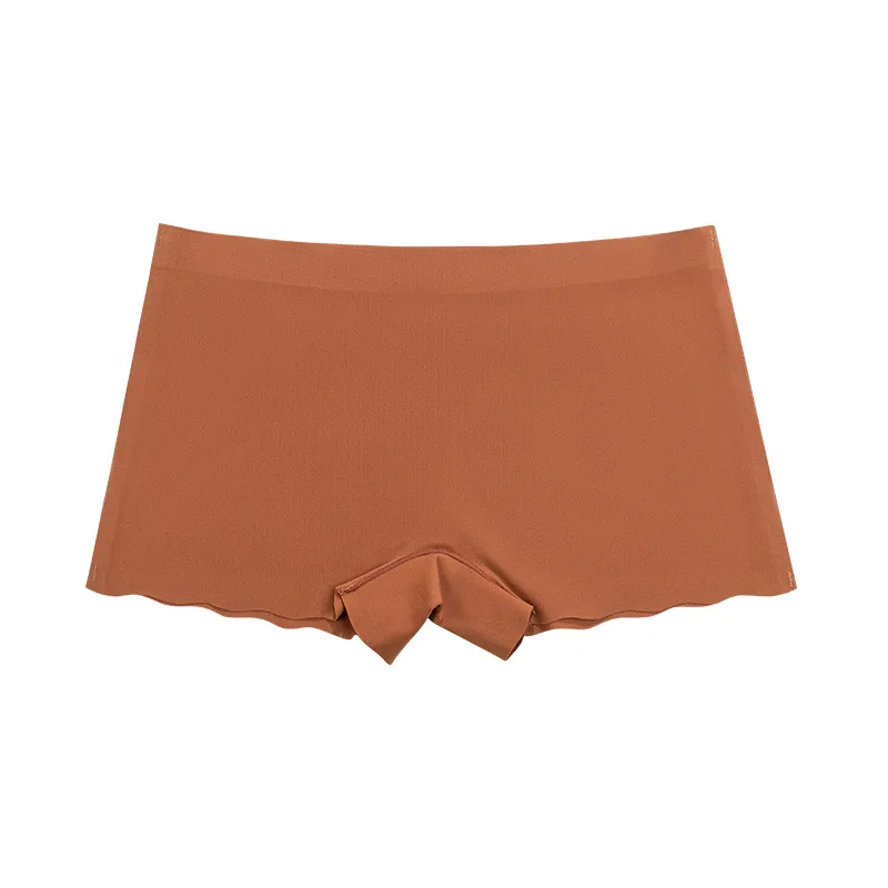 New Arrival Women's Ice Silk Seamless Safety Pants - Breathable Wave Lace, Mid-Waisted B aperçu 6