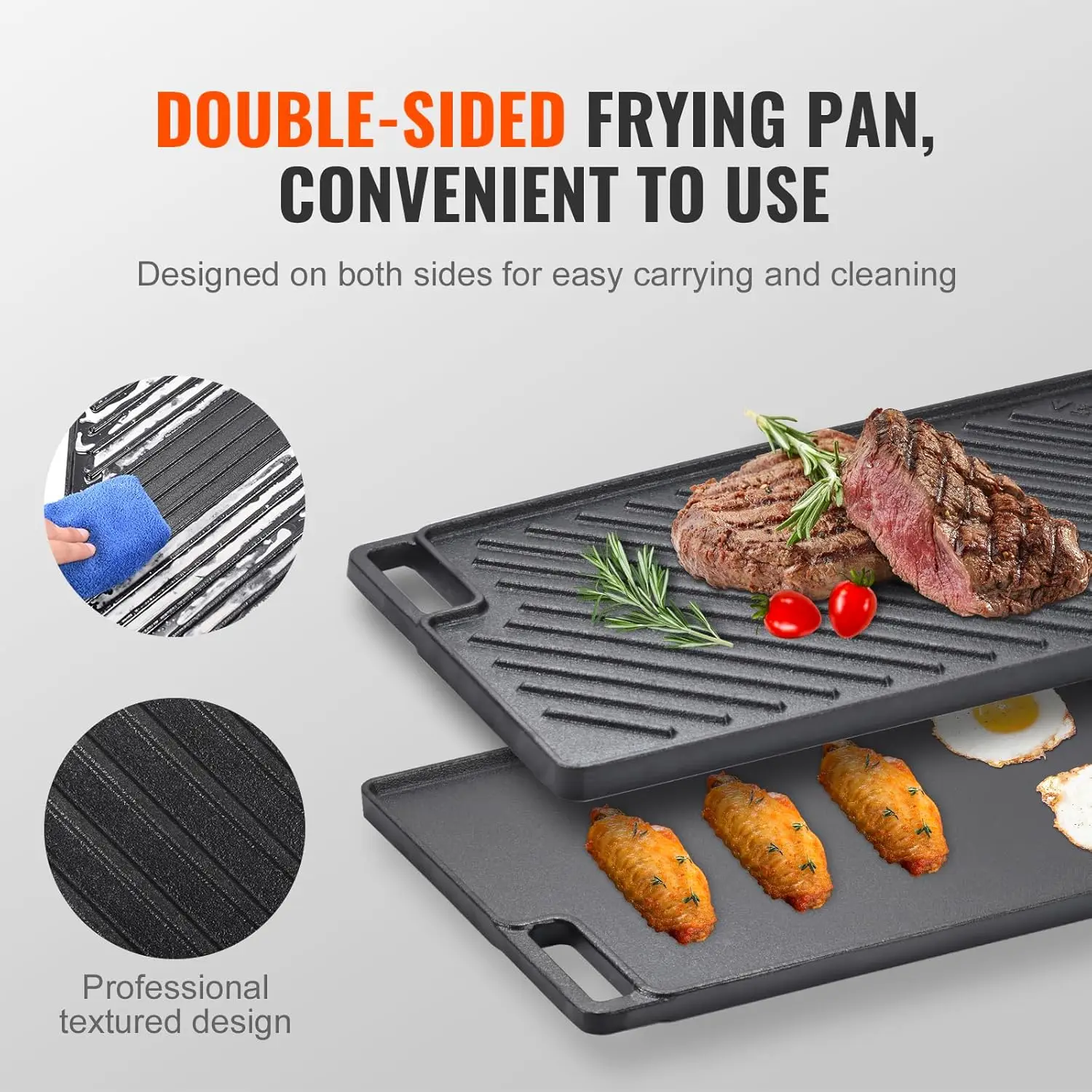Dual-Purpose Indoor and Outdoor Barbecue Plate Enamel Non-Rusting ...