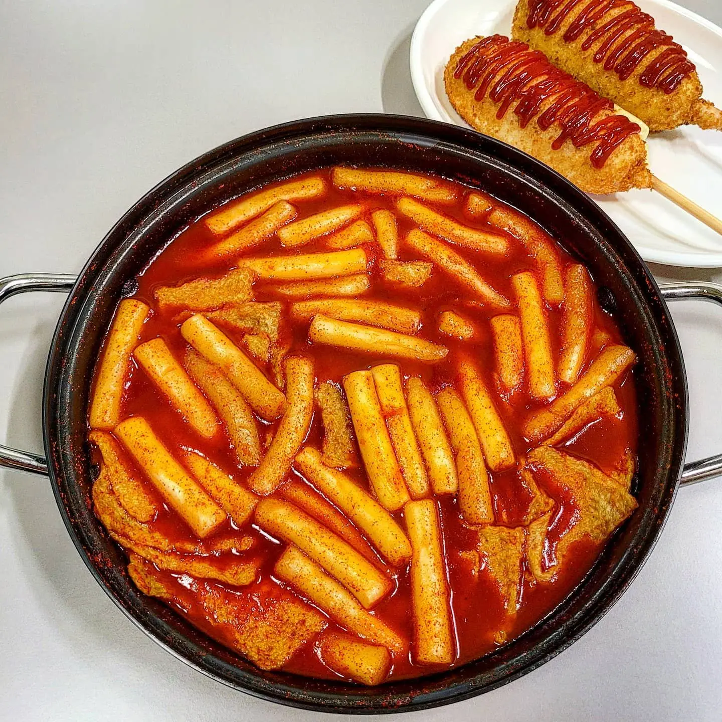 DENEST Electric Korean Crispy Pan Spicy Rice Cake Fried Tteokbokki Machine  Non-stick 