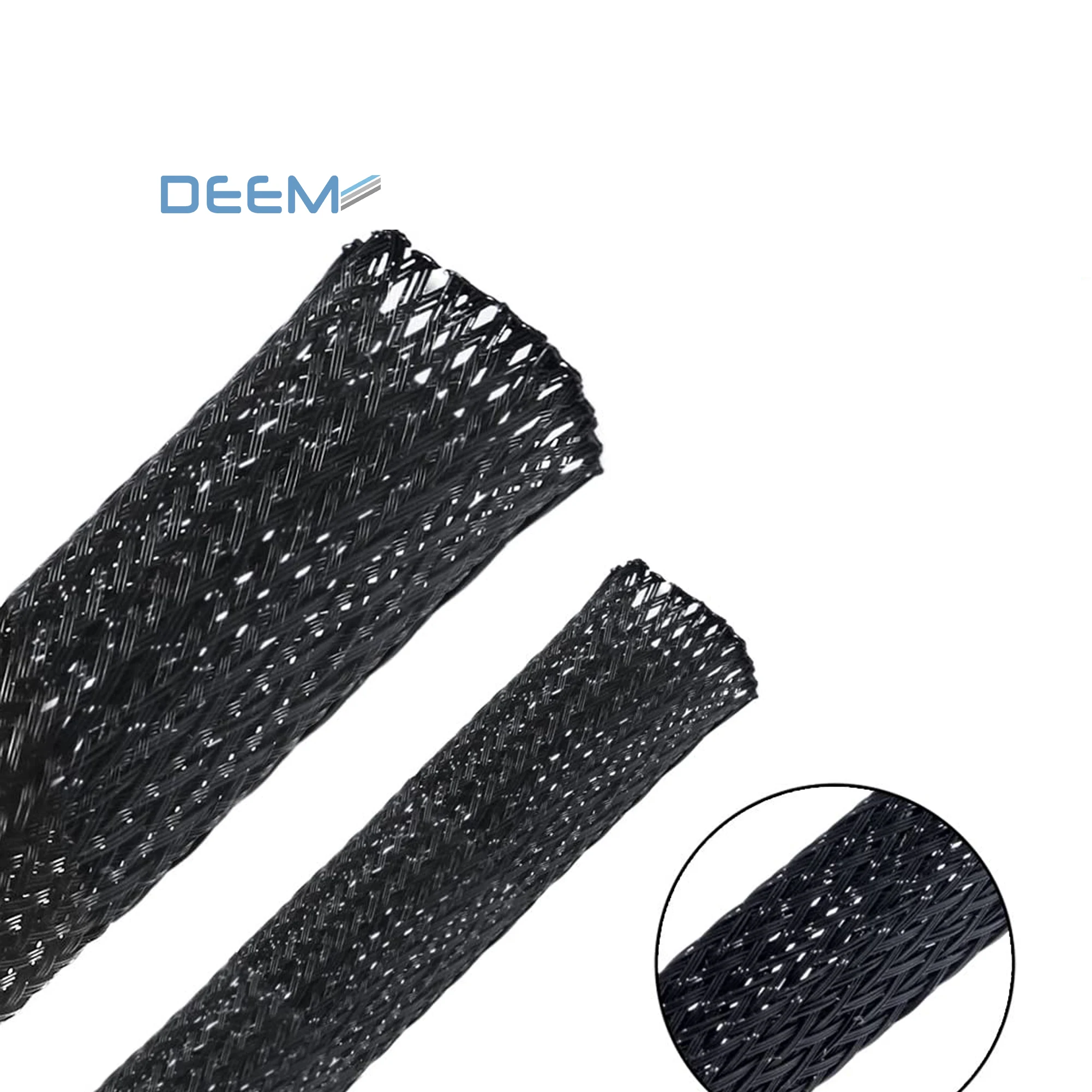 DEEM High density pet expandable sleeving PET cable protective sleeve