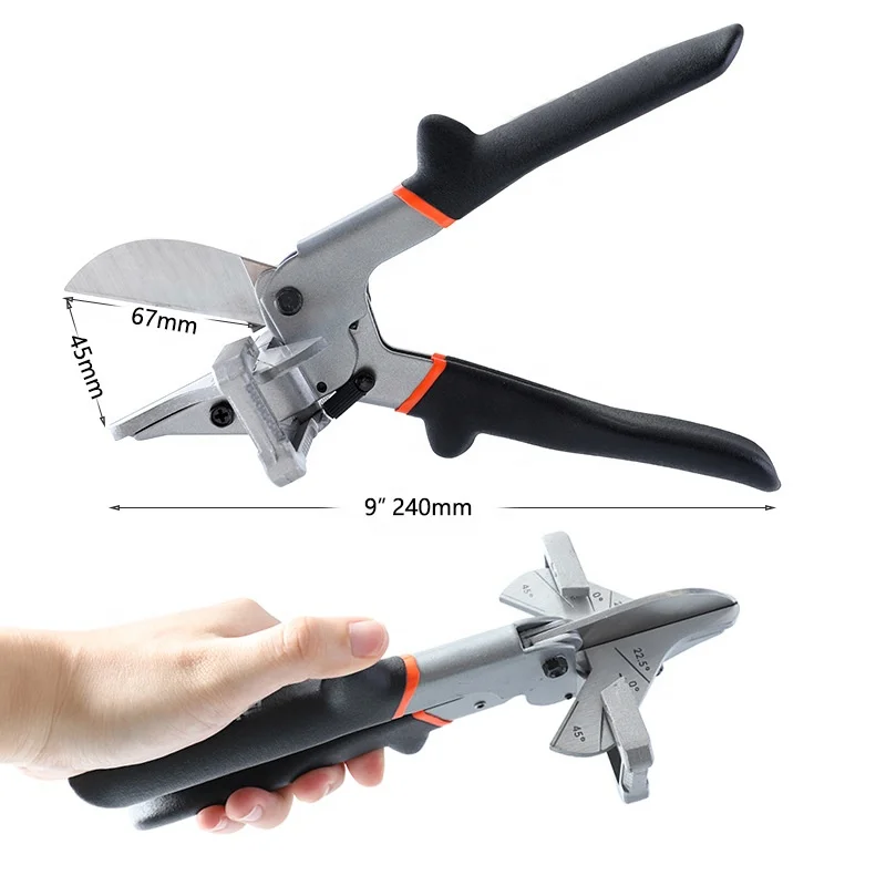 High Carbon Steel Miter Cutter Plier Multi-Angle Hand Scissors for Cable Chute DIY Grade Chamfer Quarter Cutting OEM