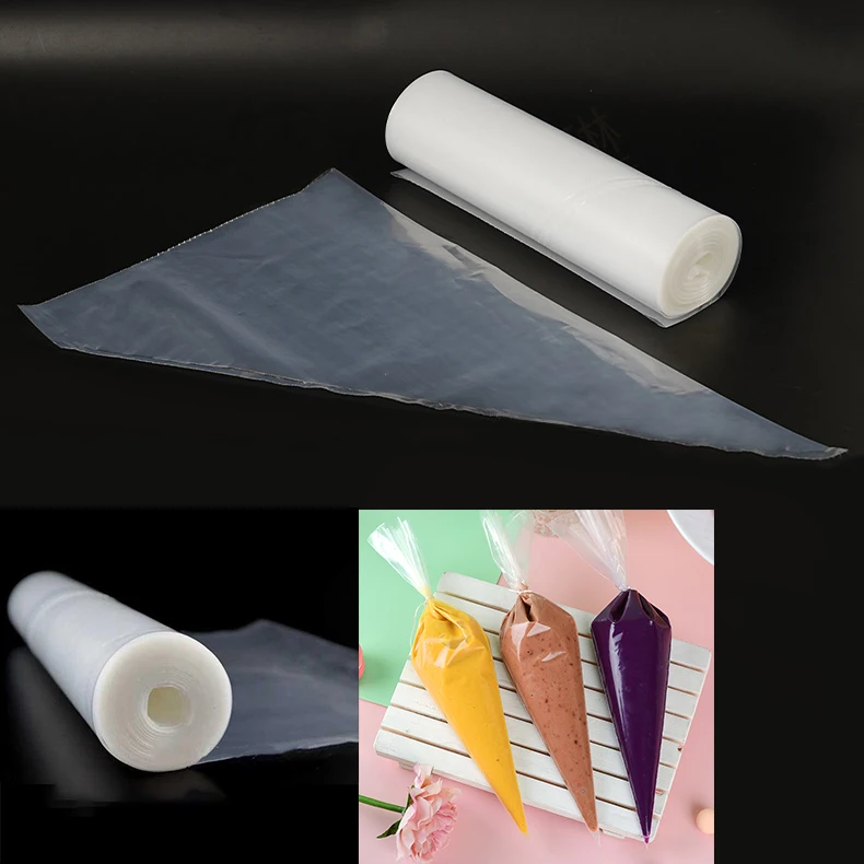 Disposable LDPE Cream Pastry Piping Bag Roll 40 Micron