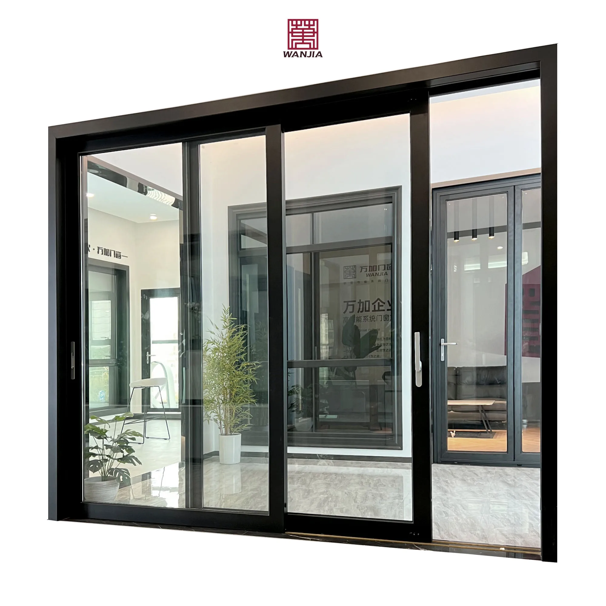 Wholesale Modern Design 96x80 Double Glass Balcony Patio Soundproof